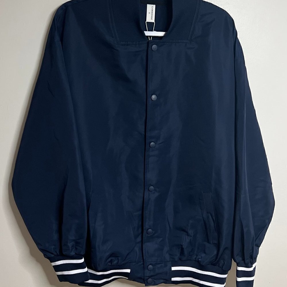 Commense Weekend Wishes Bomber Jacket Size S in Navy - Picture 3 of 8